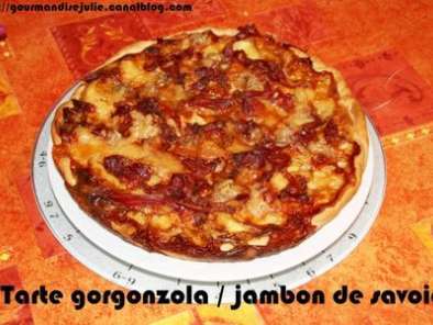Recette Tarte rustique au gorgonzola et au jambon de savoie