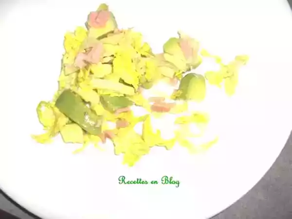 Recette Salade d'avocats au jambon