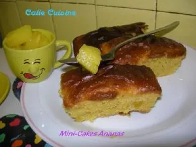 Recette ~ mini-cakes à l' ananas ~