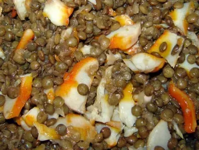 Recette Salade tiede de lentilles au haddock