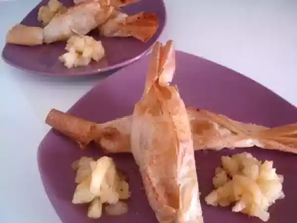 Recette P'tits bonbons feuilles de brick et pommes pour mon 100ème billet