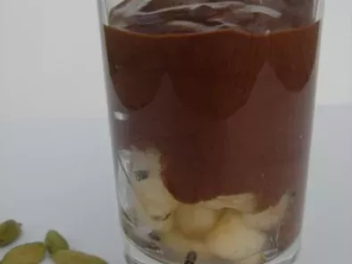 Recette Mousse au chocolat sur lit de poires à la cardamone