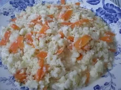 Recette Chou-fleur, carotte et fromage, ça rape fort