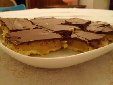 Recette Carrés gourmands caramel et chocolat (millionaire's shortbread)