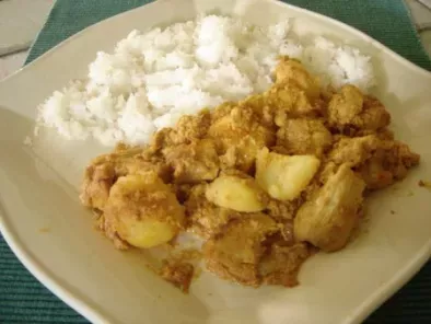 Recette Dinde au curry et lait de coco, riz thaï parfumé