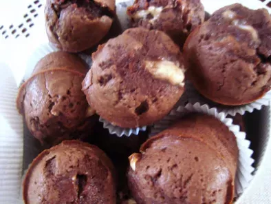 Recette Muffins chocolat et coeur fondant de nogat