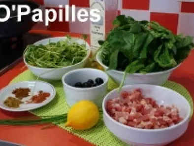 Recette Salade épicée de pourpier et épinards cuits