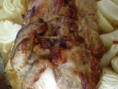 Recette Filet mignon de porc à la confiture nougat-abricot-amande et mozzarellla