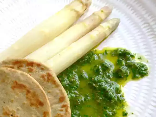 Recette Sauce à la roquette pour les asperges