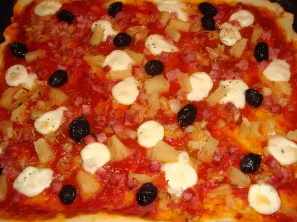 Recette Pizza à l'ananas