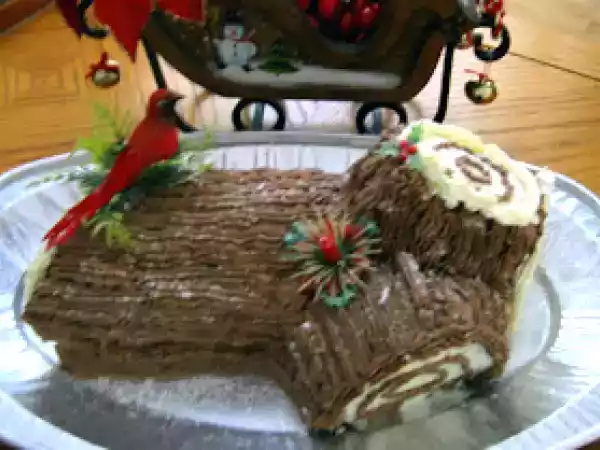 Recette Bûche de noël chantilly et beurre continentale
