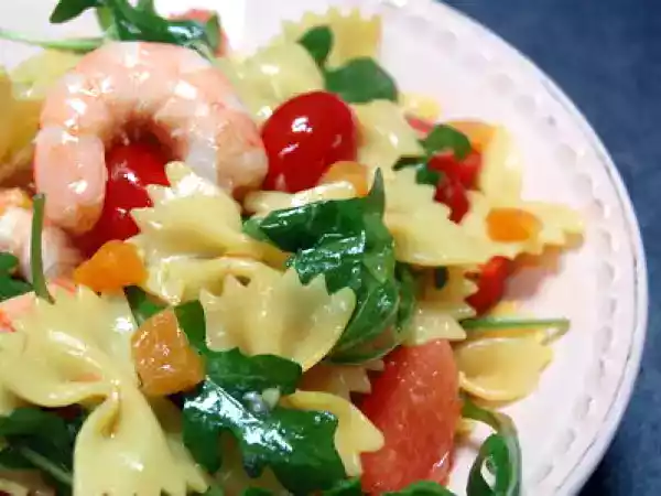 Recette Salade colorée de pâtes safranées