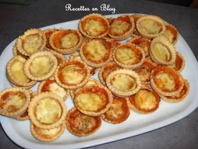 Recette Mini tartelettes salees tomates courgettes jambon fromage