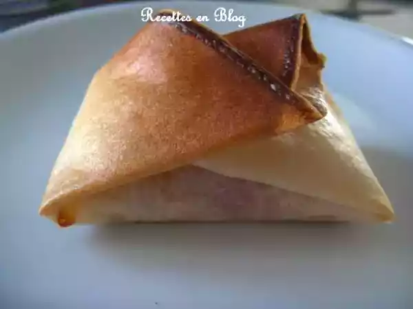 Recette Bricks jambon fromage