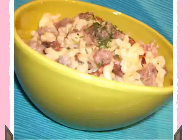 Recette Coquillettes aux rillettes (8 propoints)