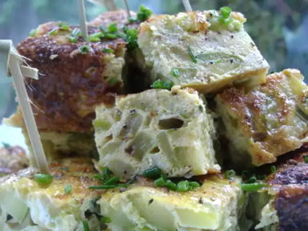 Recette Tortilla aux courgettes pour pique-nique et apéro
