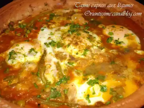 Recette Tajine express aux légumes