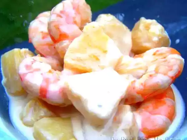 Recette Salade crevettes & ananas