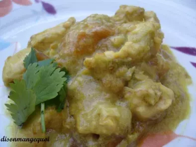 Recette Curry de poulet à la mangue et au lait de coco