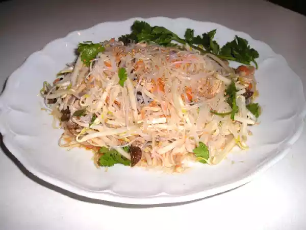 Recette Salade de vermicelles au poulet