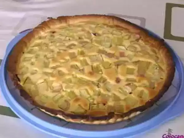 Recette Tarte amandine rhubarbe