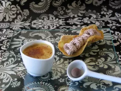 Recette Crème brûlée au foie gras et sa tuile à la chantilly au xocopili