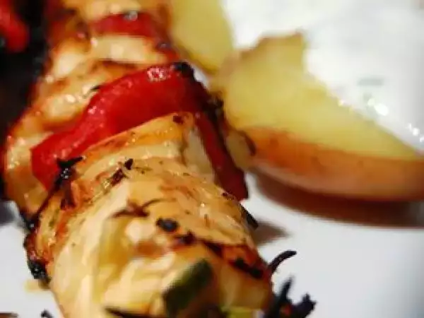 Recette Brochettes de poulet au romarin et à la sauge, comme chez gracianne