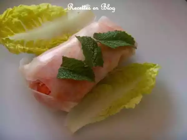 Recette Rouleaux de printemps au crabe (ter)