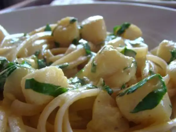 Recette Curry de linguine et pétoncles