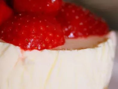 Recette Cheese cake léger, léger...... aux fraises