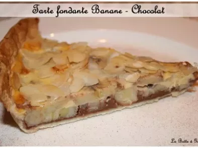 Recette Tarte fondante banane - chocolat