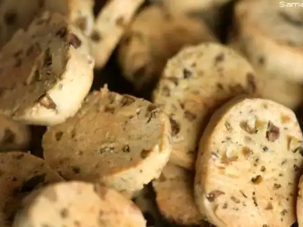 Recette Mon interview et des sablés aux olives et aux herbes de provence