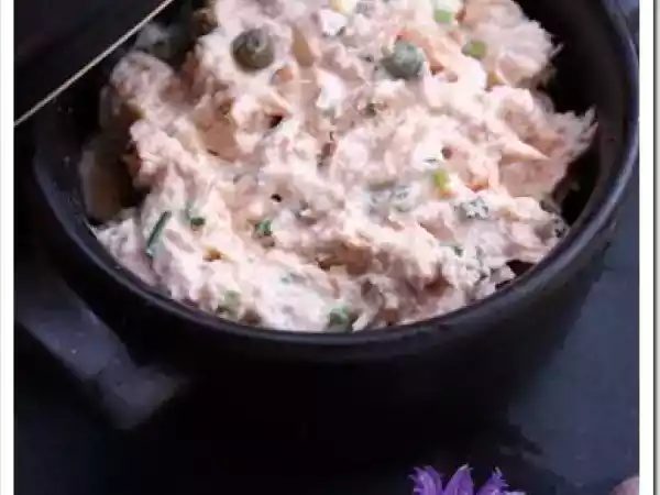 Recette Petites rillettes de saumon à la ricotta...