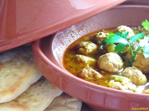 Tajine de boulette de viande et pomme de terre - Recette Ptitchef