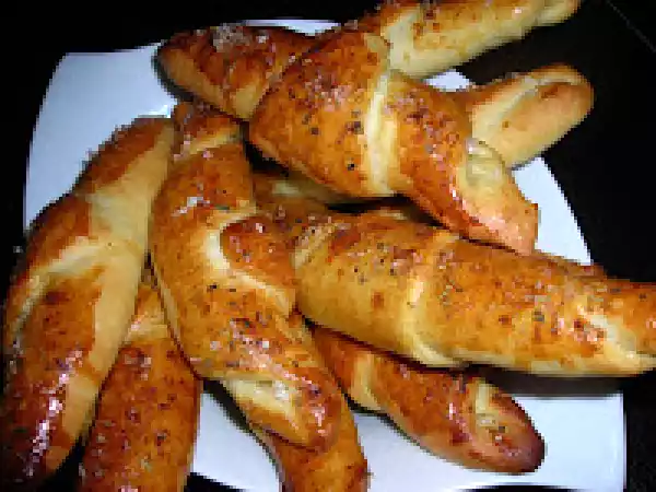 Recette Mini-flûtes au cumin et gros sel