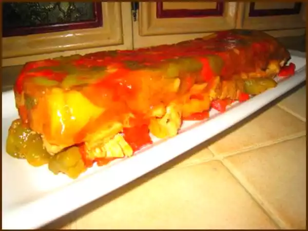Recette Terrine de poulet basquaise