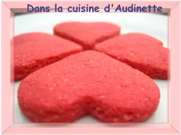 Recette Sablés aux biscuits roses de reims