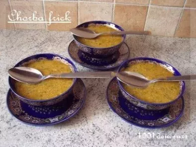 Recette Chorba frick (soupe de blé concassé)