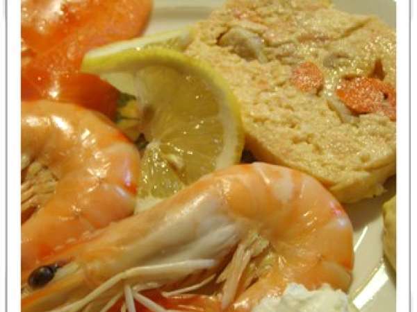 Recette de terrine de saumon, crevettes et st jacques