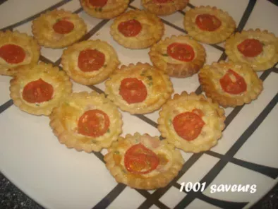 Recette Mini-tartelettes thon, tomates cerises et moutarde