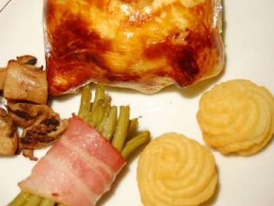 Recette Boeuf en feuilleté, aux cèpes et foie gras