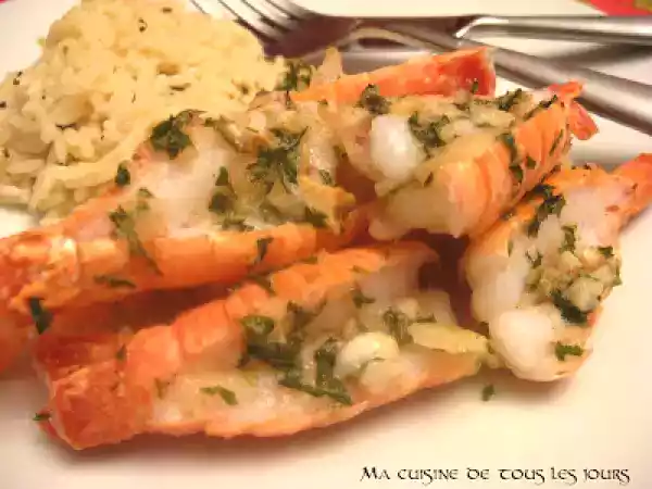 Recette Langoustines au beurre à l'ail