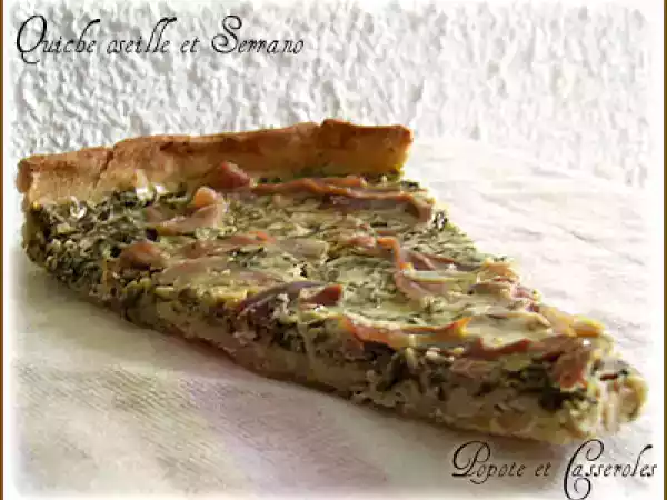 Recette Quiche à l'oseille et au jambon serrano