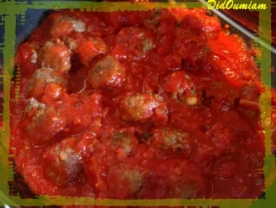 Recette Boulettes de boeuf à la sauce tomate