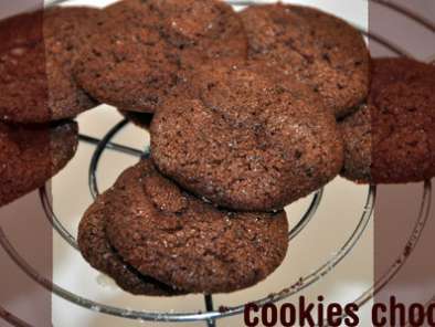 Recette Cookies traditionnels au chocolat...