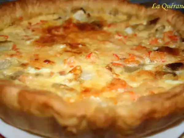 Recette Quiche aux endives avec un peu de saumon