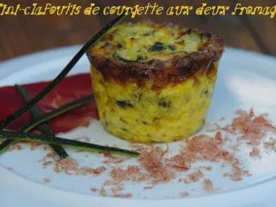 Recette Mini-clafoutis de courgette aux 2 fromages...