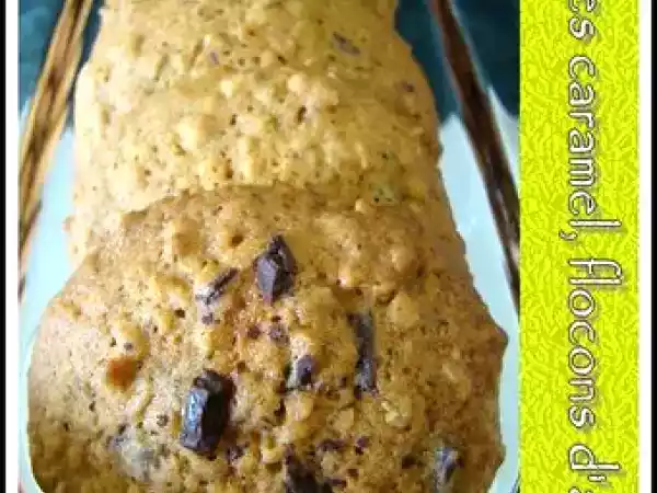 Recette Cookies caramel et flocons d'avoine