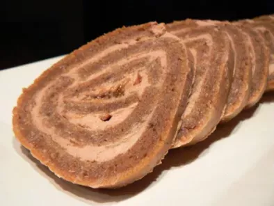 Recette Pain d'épice façon buche au foie gras