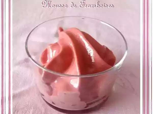 Recette Mousse aérienne de framboises ... au siphon